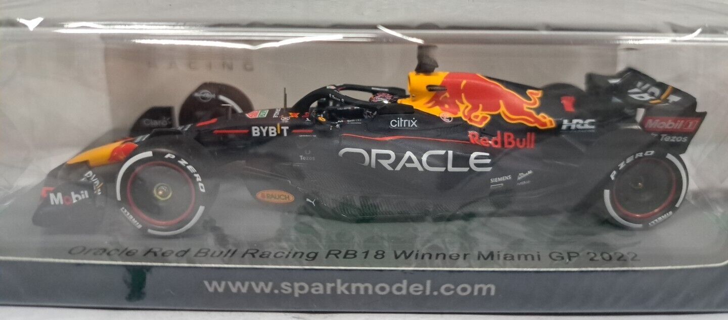 1/43 S8534 Spark Oracle Red Bull Racing RB18 #1 Winner Miami GP 2022 Verstappen