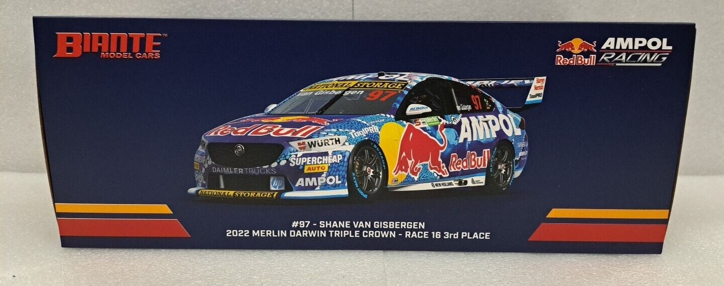 1/18 Red Bull AMPOL Racing #97 Van Gisbergen 2022 Darwin Race 16 3rd Place