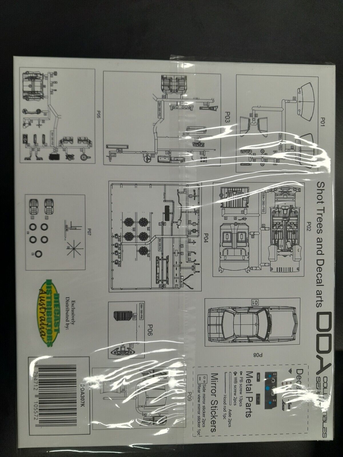 1:24 DDA Holden HQ Monaro GTS 4 Door Sedan Plastic Model Kit