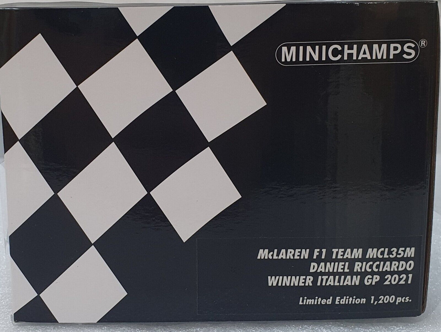 1/18 Minichamps 2021 McLaren MCL35M Ricciardo Italian GP Winner 🥇 Monza