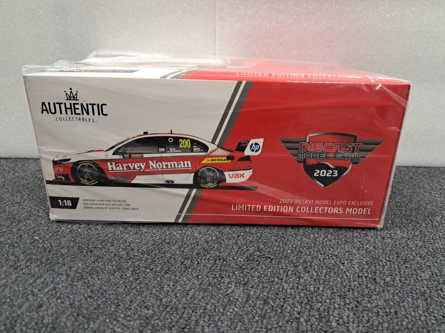 1/18 2023 #200 Diecast Expo Authentic Ford FGX Falcon Supergirls 2015 Bathurst