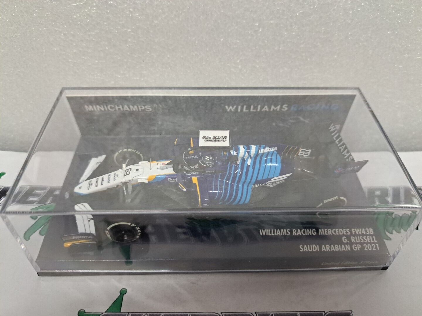 1/43 Williams Mercedes FW43B George Russell #63 Saudi Arabian Gp 2021 MINICHAMPS