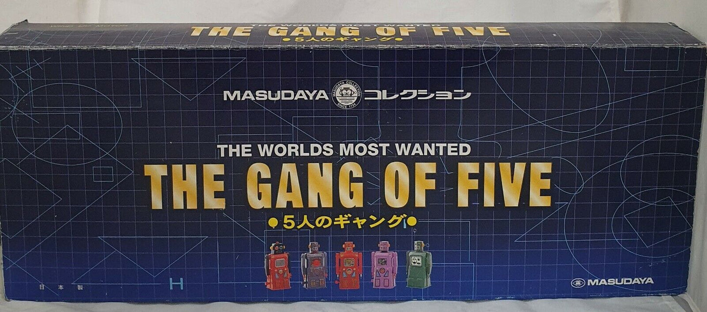 Masudaya The gang of Five tin plate robots