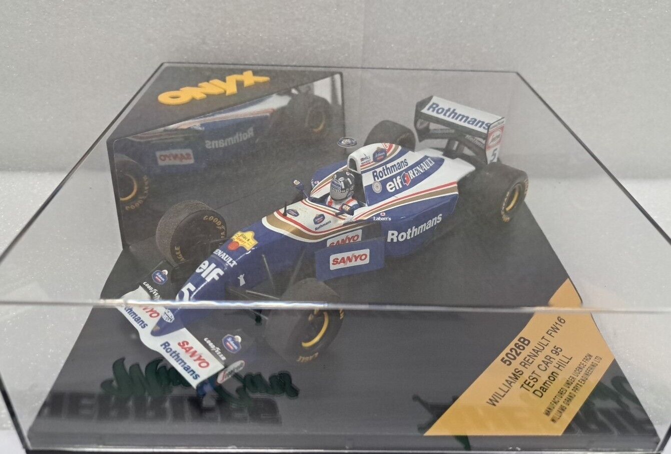 1/24 Onyx Williams FW16 HILL 1995 Test "ROTHMANS" SMC