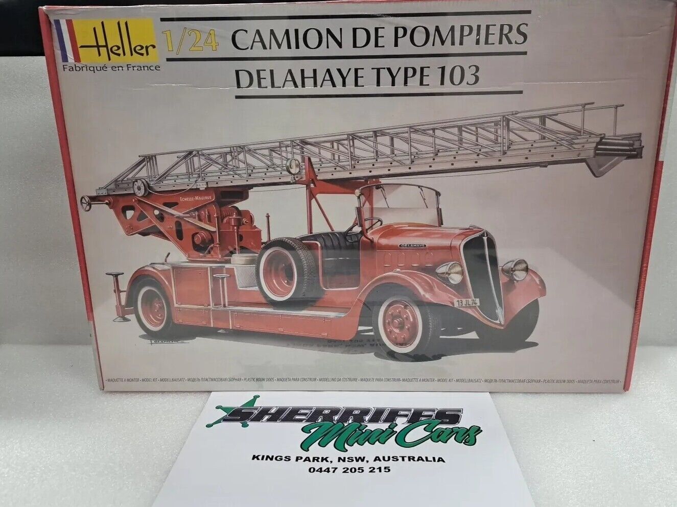 1/24 Fire Engine DELAHAYE Type 103 HELLER 80780  Model Kit SMC