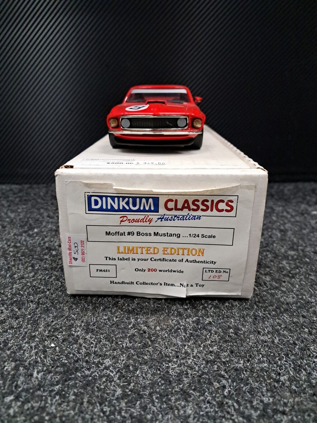 1/24 Dinkum Classics MOFFAT #9 BOSS MUSTANG