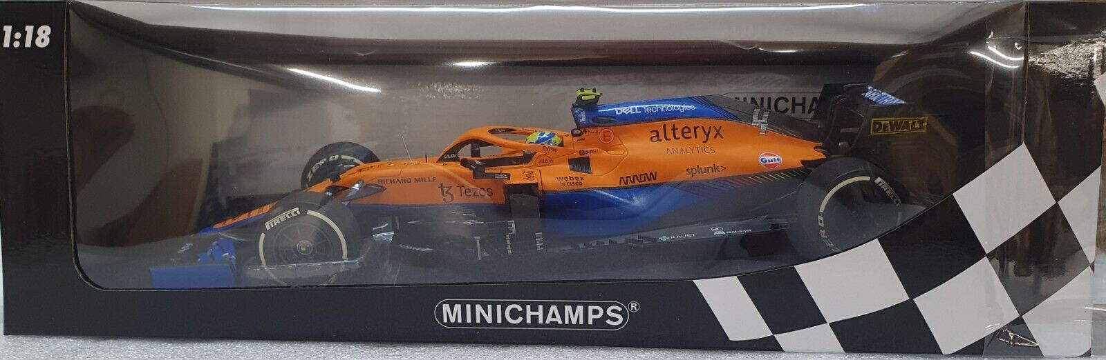 1/18 Minichamps McLaren MCL35M F1 Norris 2nd Italian GP 🥈