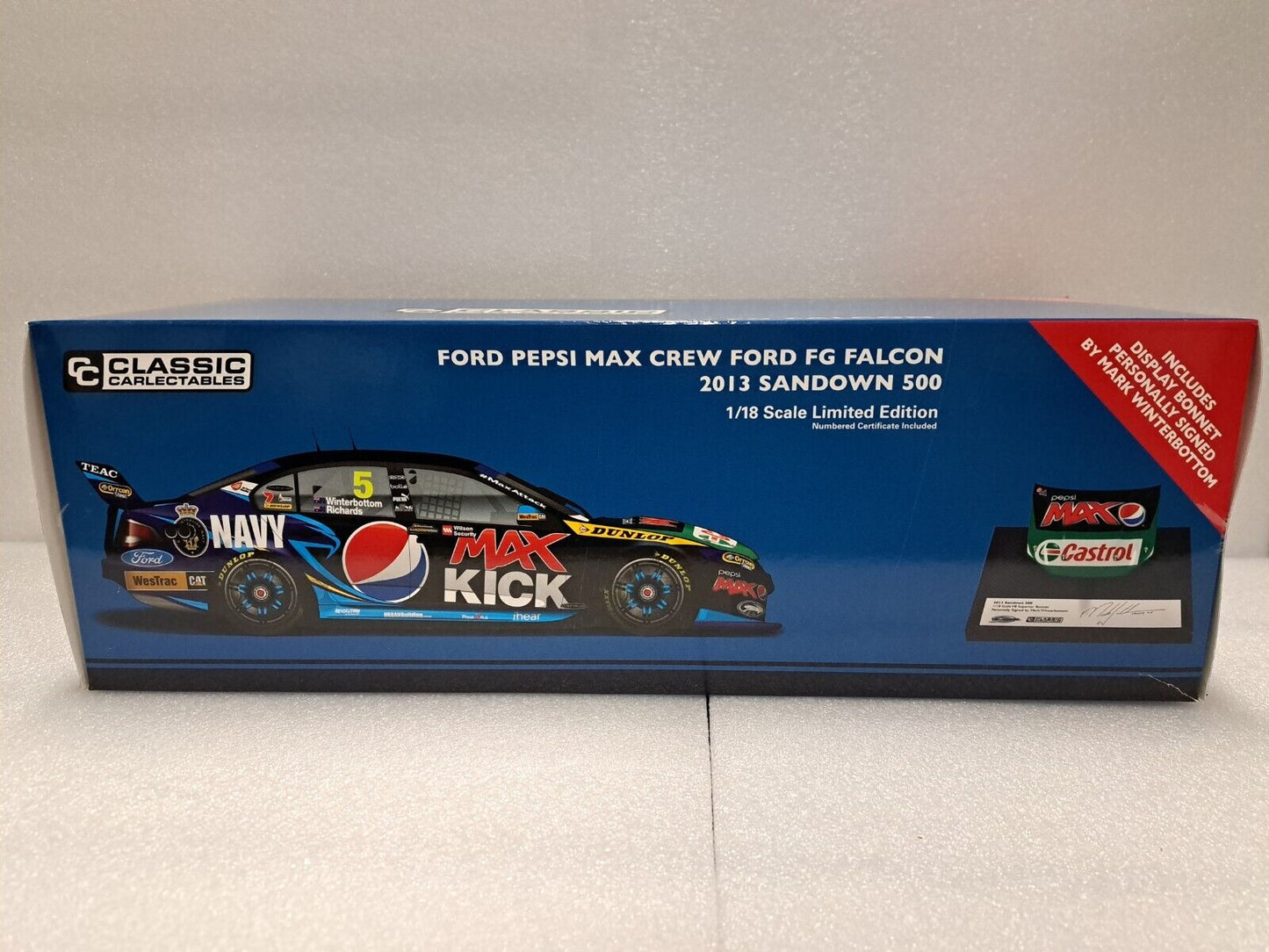 1/18 2013 Ford Pepsi Max Crew Falcon Sandown 500 Classic Carlectables