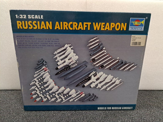 1/32 TRUMPETER RUSSIAN AIRCRAFT WEAPON SET MODEL KIT #03301 FOR RUSSIAN AIRCRAFT