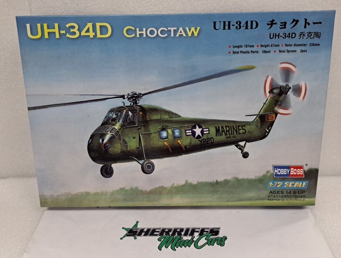 Hobby Boss 1:72 UH-34D Choctaw Plastic Model Kit 87222