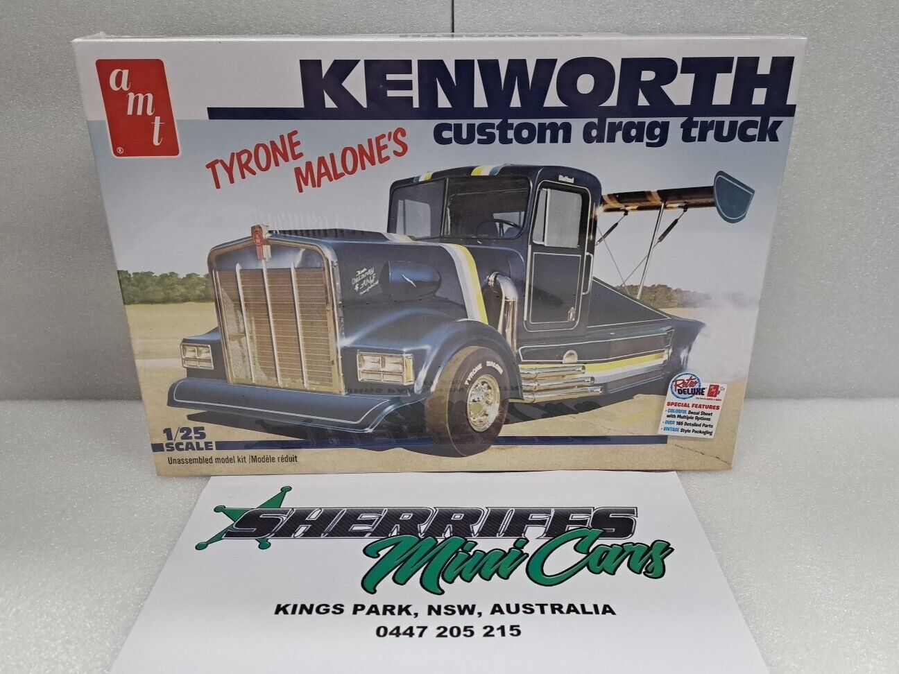 1/25 AMT1157 KENWORTH TYRONE MALONE Custom Drag Truck Model Kit SMC