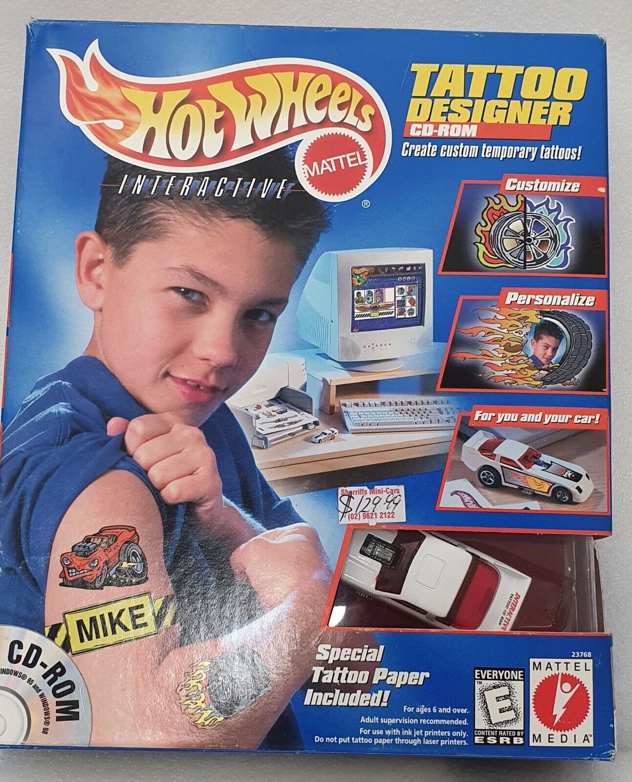 Hot Wheels Tattoo designer CD-Rom