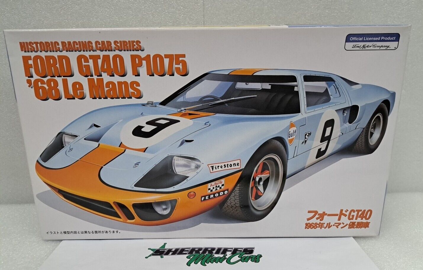 1/24 Ford GT40 P1075 68 LeMans FUJIMI 12131