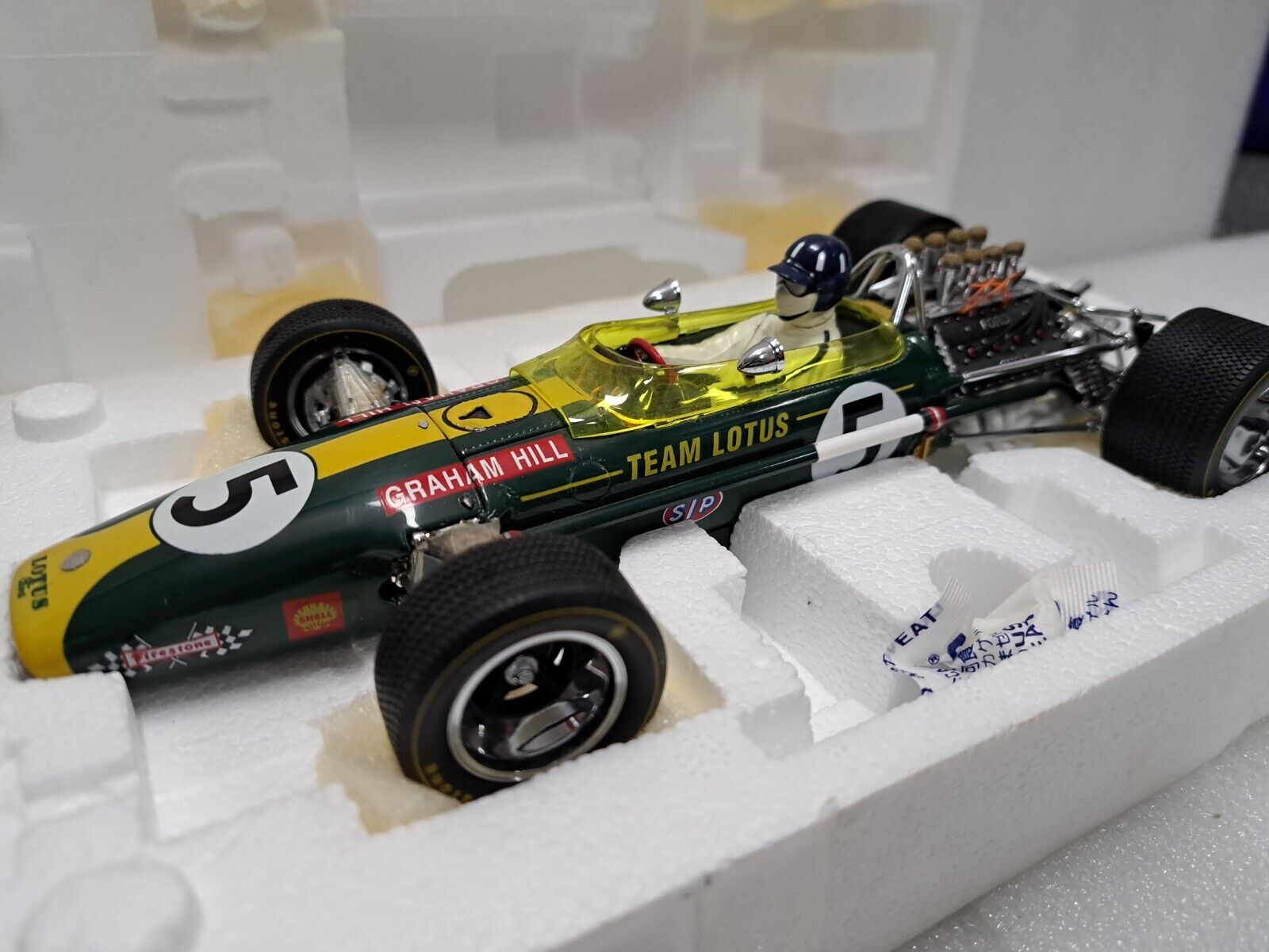 Exoto 1/18 Scale Diecast 97003 - F1 Lotus Ford Type 49 G.Hill #5 Like New