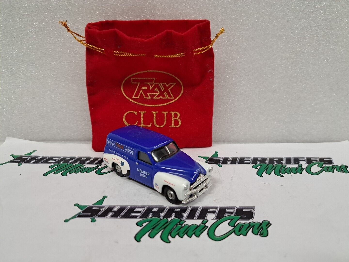 HOLDEN FJ PANEL VAN   1/55  TRAX CLUB MODEL  2004 Service Vehicle (W/TRAX Pouch)