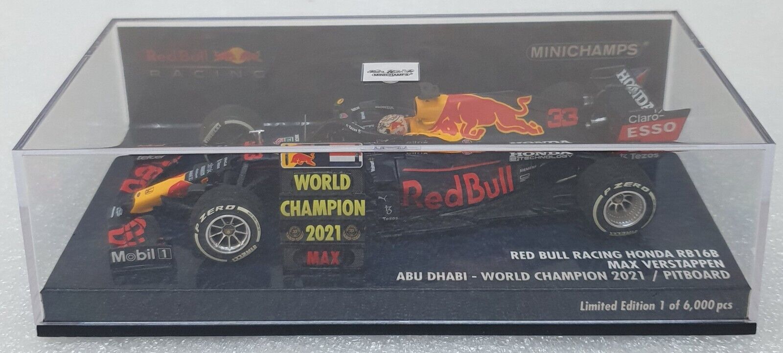 1/43 Minichamps Red Bull Honda RB16B F1 Verstappen Abu Dhabi winner