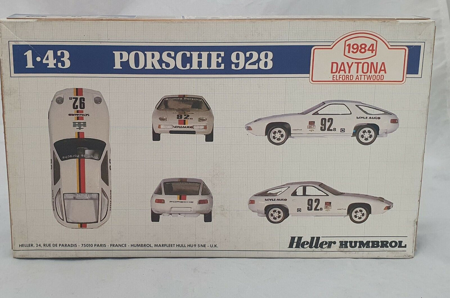 Heller 1/43 Porsche 928 