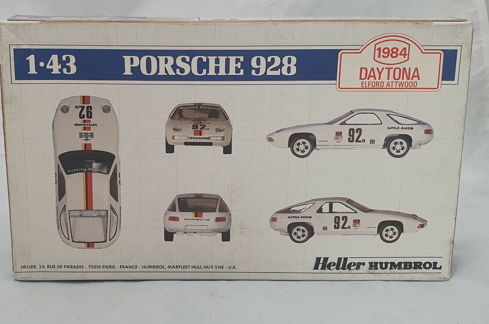 Heller 1/43 Porsche 928 