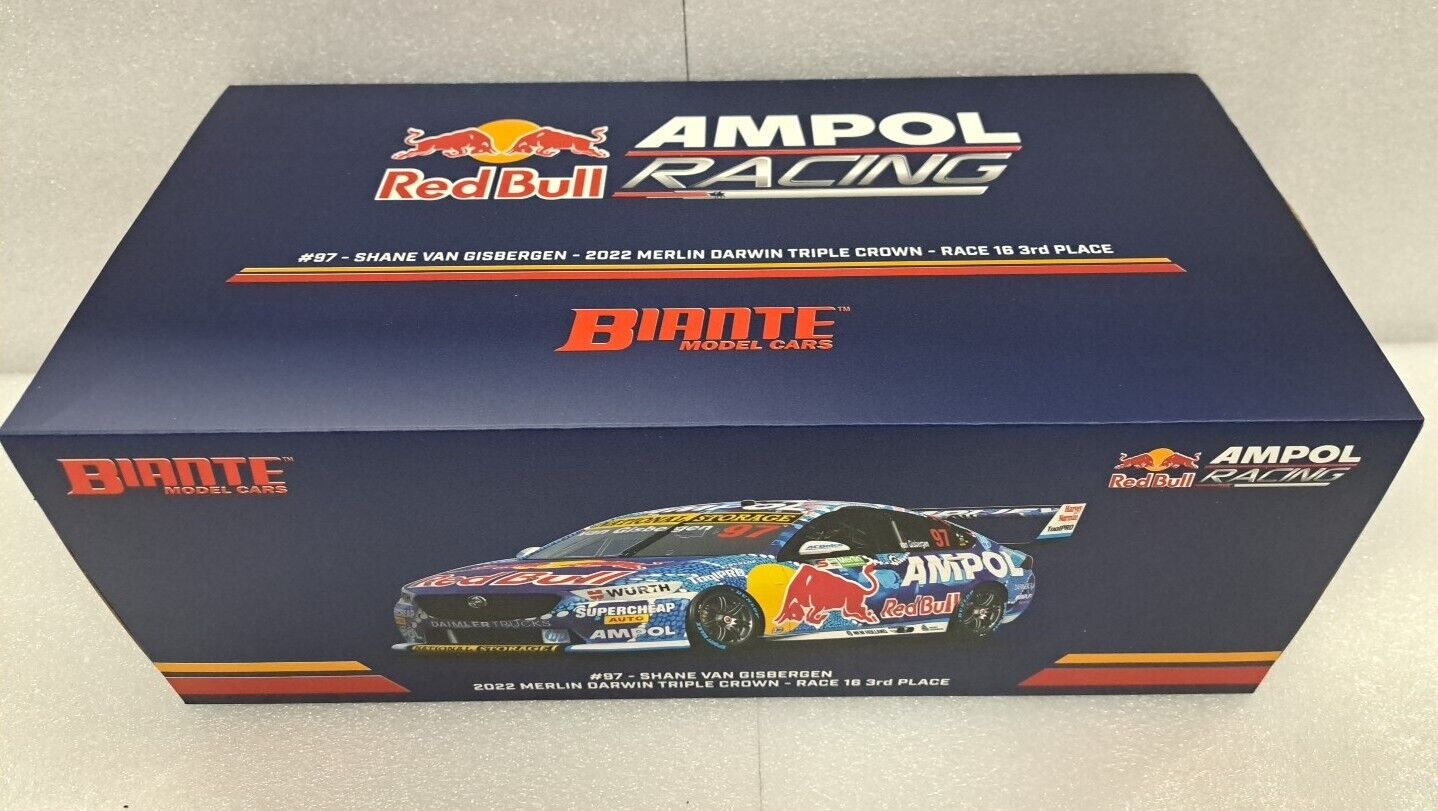 1/18 Red Bull AMPOL Racing #97 Van Gisbergen 2022 Darwin Race 16 3rd Place