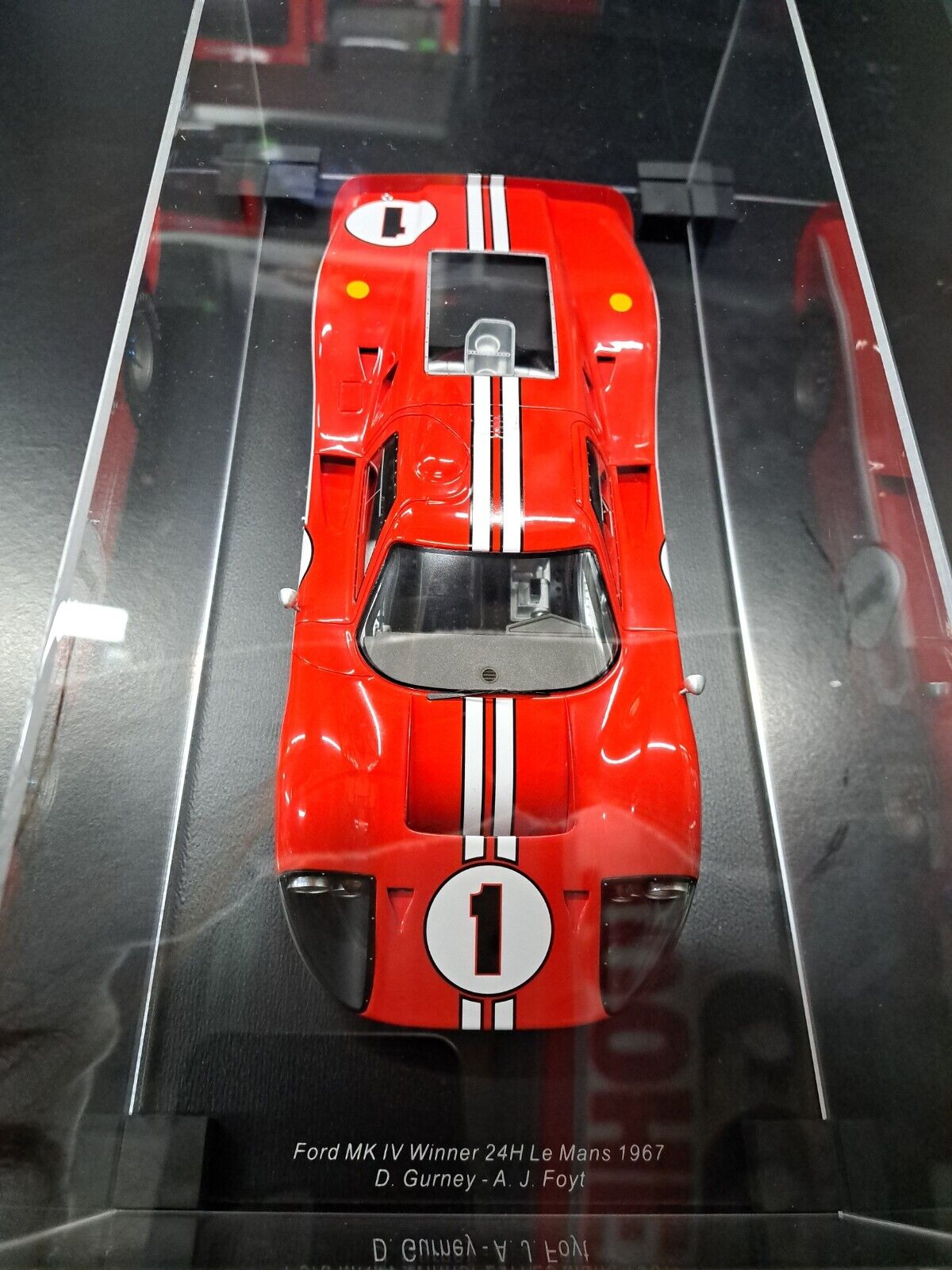 🏁🏆1/18 1967 Le Mans 24 Hour Winner #1 Ford GT40 Mk IV Spark