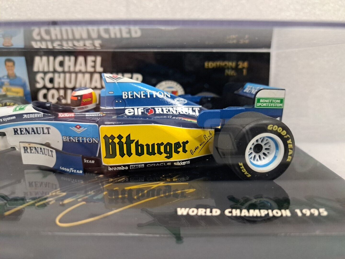 1/24 Minichamps Benetton B195/2 SCHUMACHER 1995 World Champion SMC