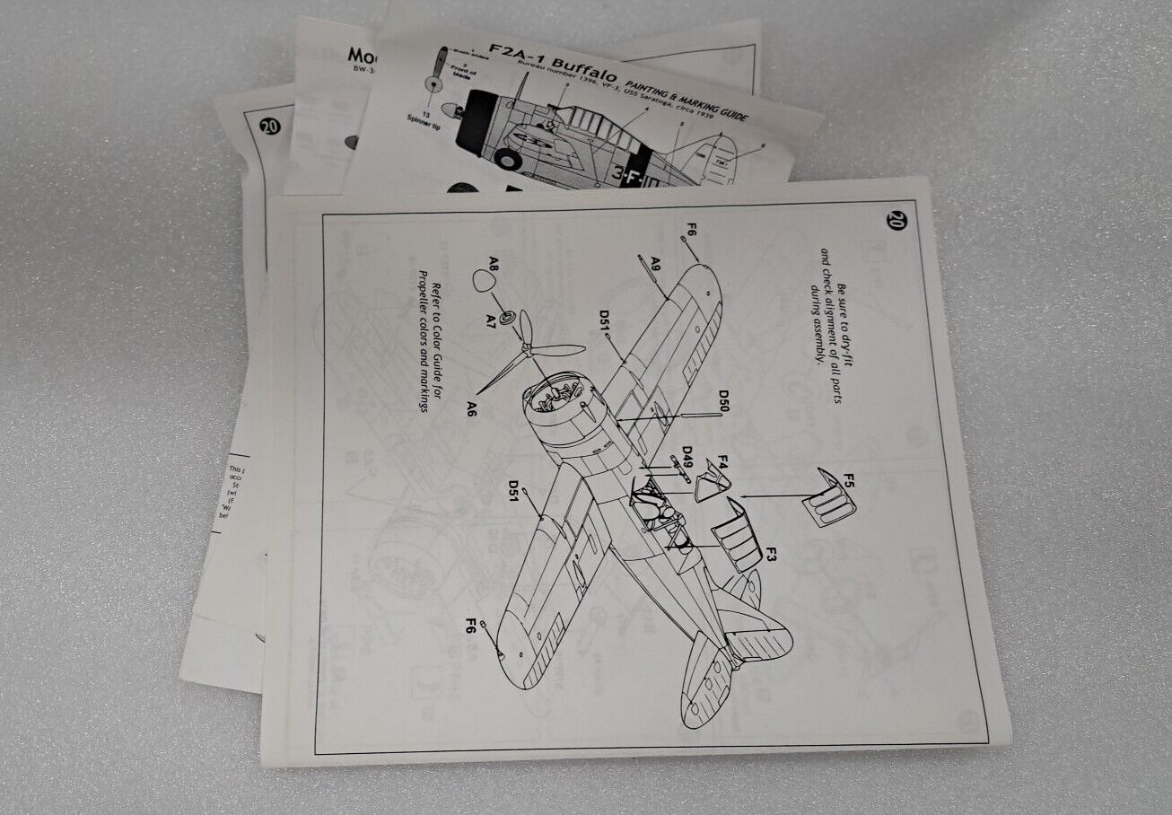 1/48 Classic Airframes Brewster Type 239 Buffalo Model Kit 