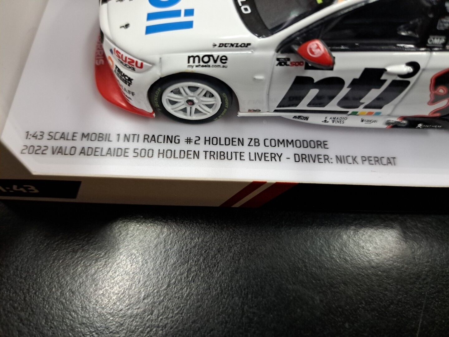 Authentic Collectibles ACD43H22Z 1/43 Mobil 1 NTI Racing No2 Holden ZB Commodore