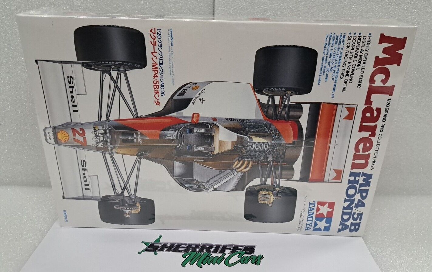 1/20 McLaren Honda MP4/5B 1990 Senna World Champ TAMIYA 20026 Model Kit SMC