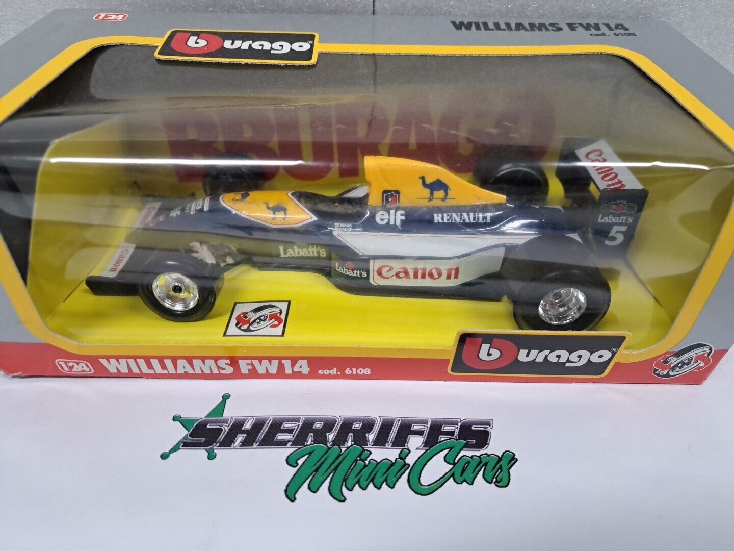 1/24 Burago WILLIAMS FW14 6108 SMC