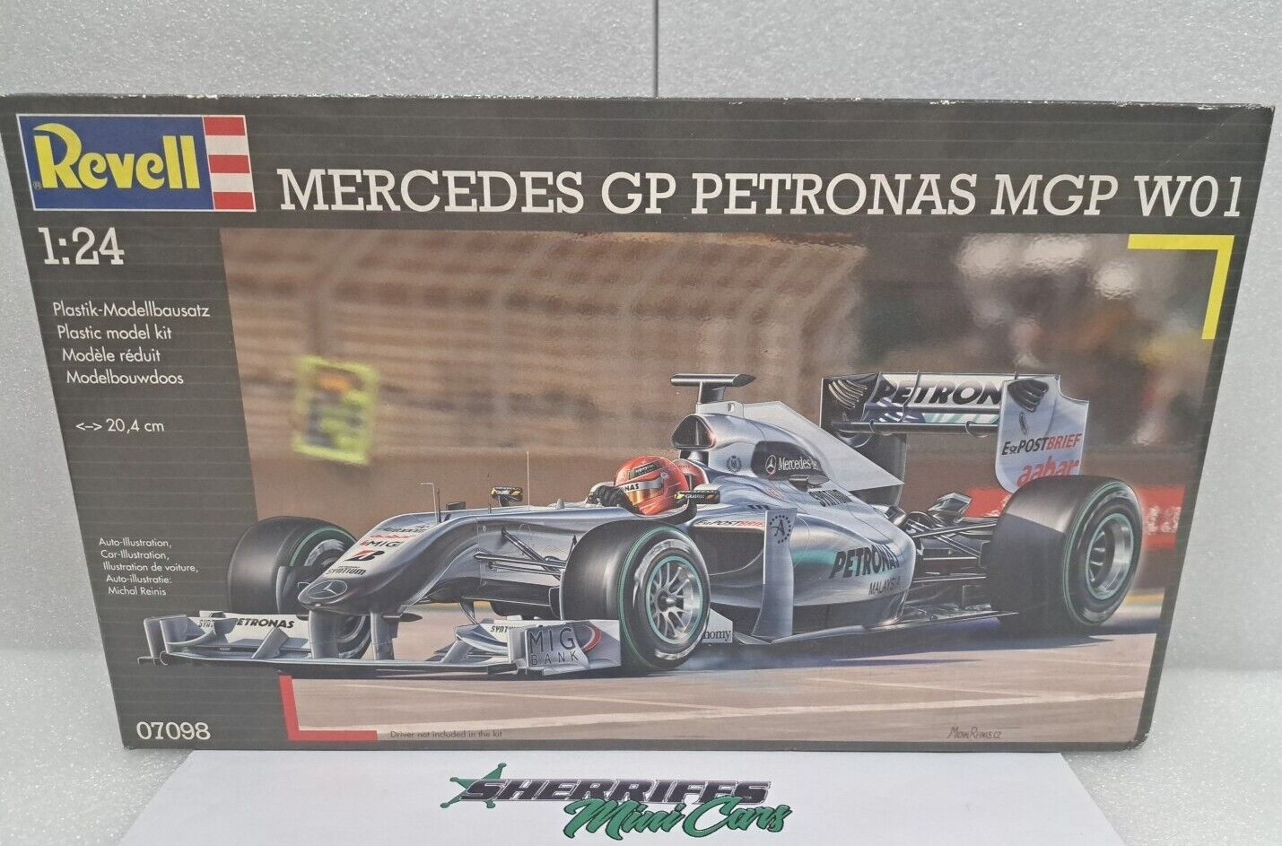 1/24 Mercedes MGP W01 2010 Schumacher REVELL 07098 Model Kit SMC