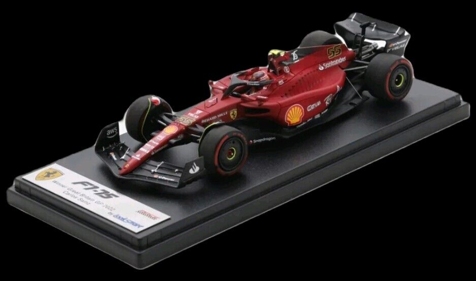 1/43 Ferrari F1-75 Carlos Sainz #55 Great Britain Gp 2022 LSF1043 Looksmart F1