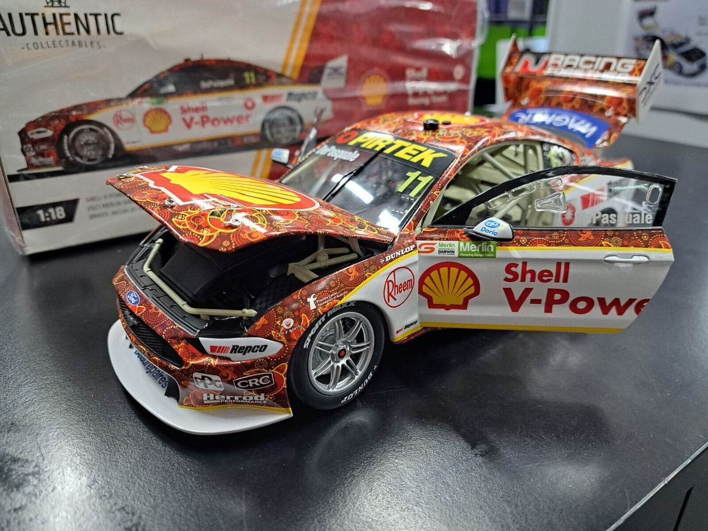 1:18 2021 DJR Indigenous Shell V-Power Racing De Pasquale #11 DARWIN DePasquale