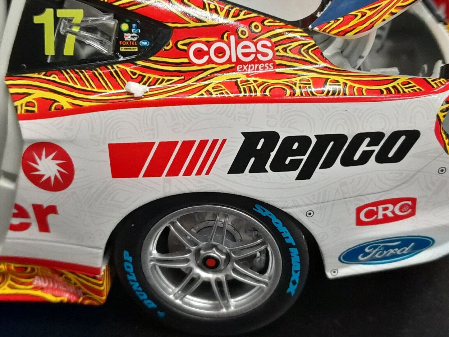 🏁1/18 2022 DJR Shell #17 Indigenous Round W. Davison Darwin Mustang V8 Supercar