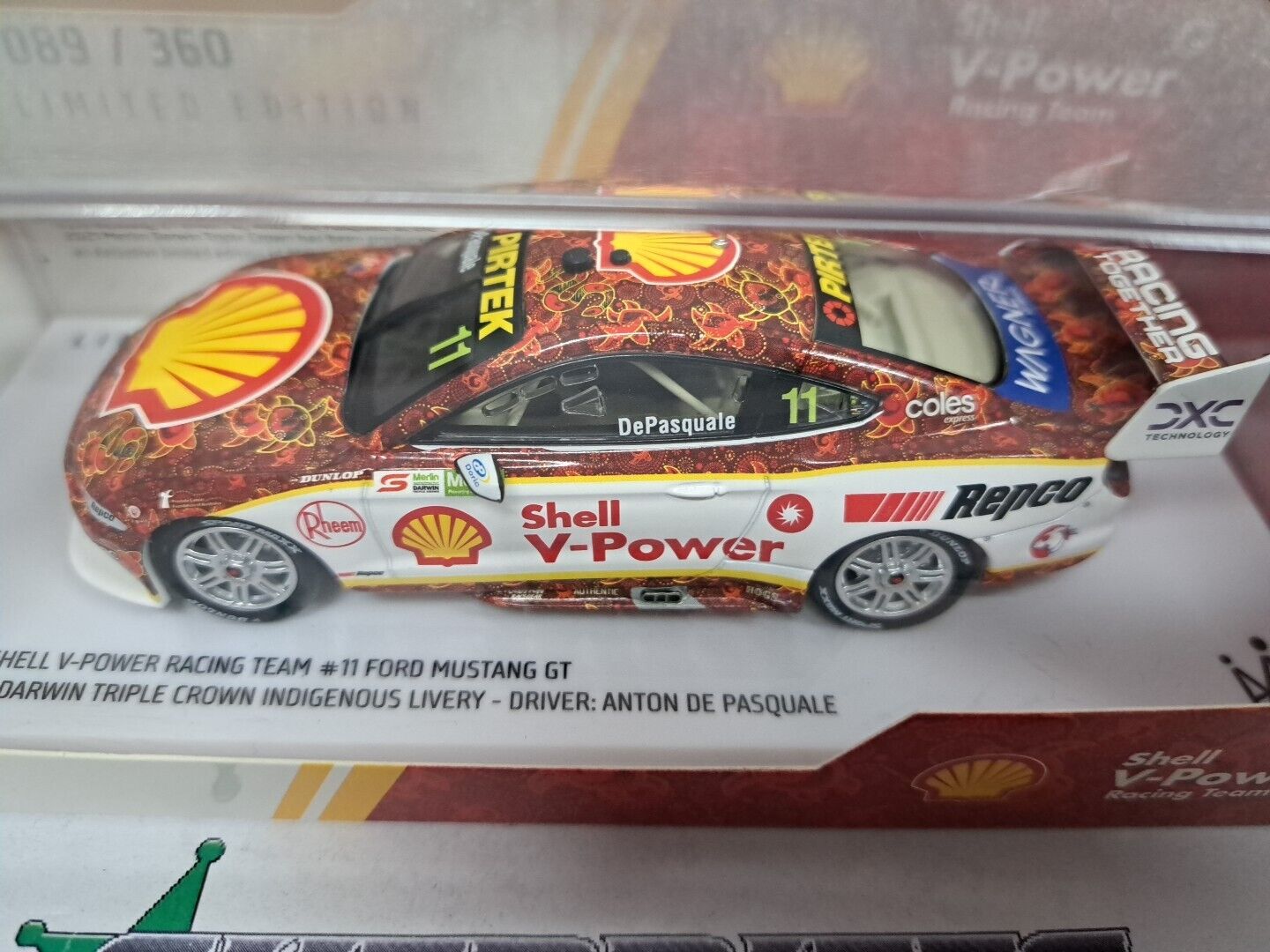 1/43 SHELL #11 MUSTANG GT 2021 Indigenous Livery Darwin Triple Crown De Pasquale