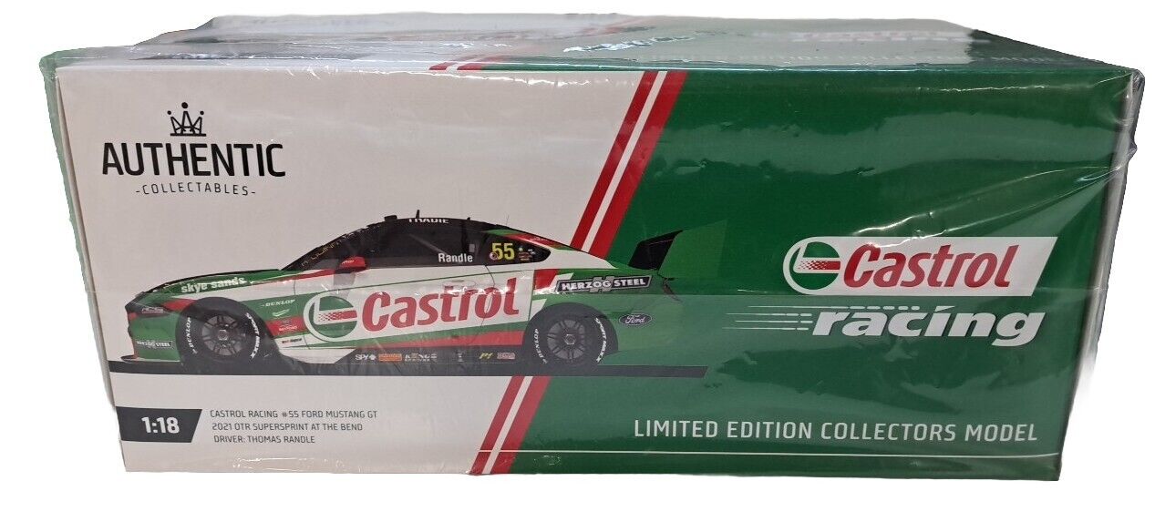 1/18 2021 Castrol Racing #55 Ford Mustang GT OTR Supersprint At The Bend RANDLE