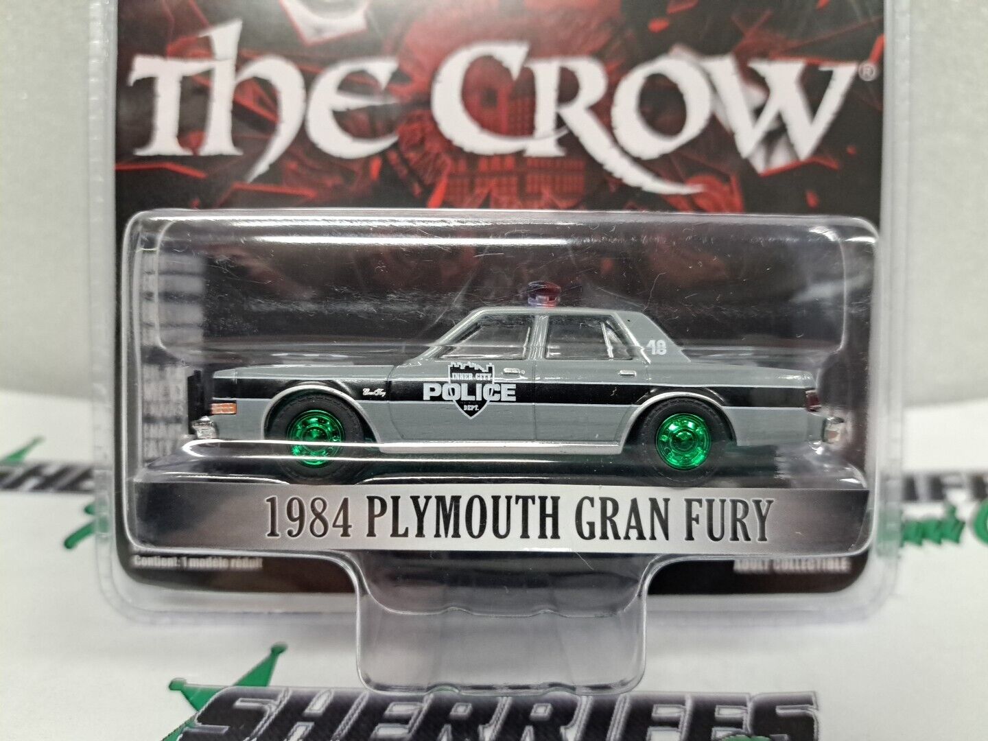 1/64 Greenlight CHASE 1984 Plymouth Gran Fury THE CROW