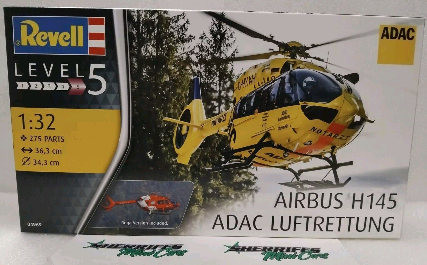 1/32 Revell Airbus H145 ADAC LUFTRETTUNG Kit