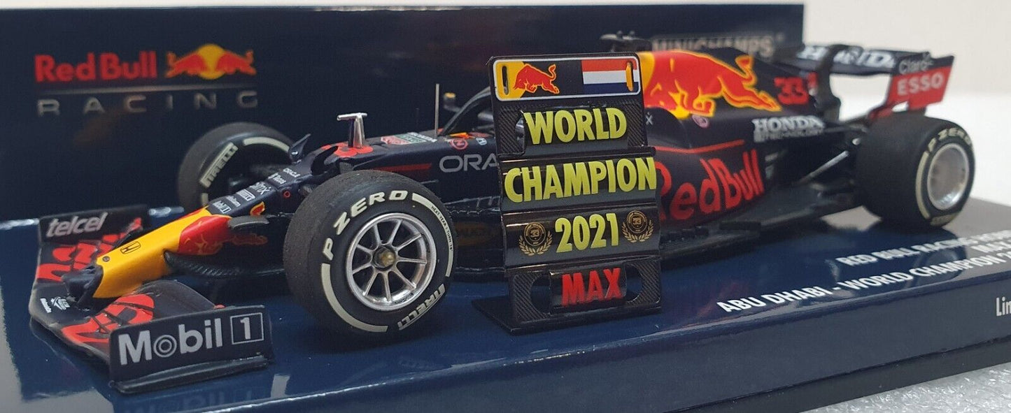 1/43 Minichamps Red Bull Honda RB16B F1 Verstappen Abu Dhabi winner