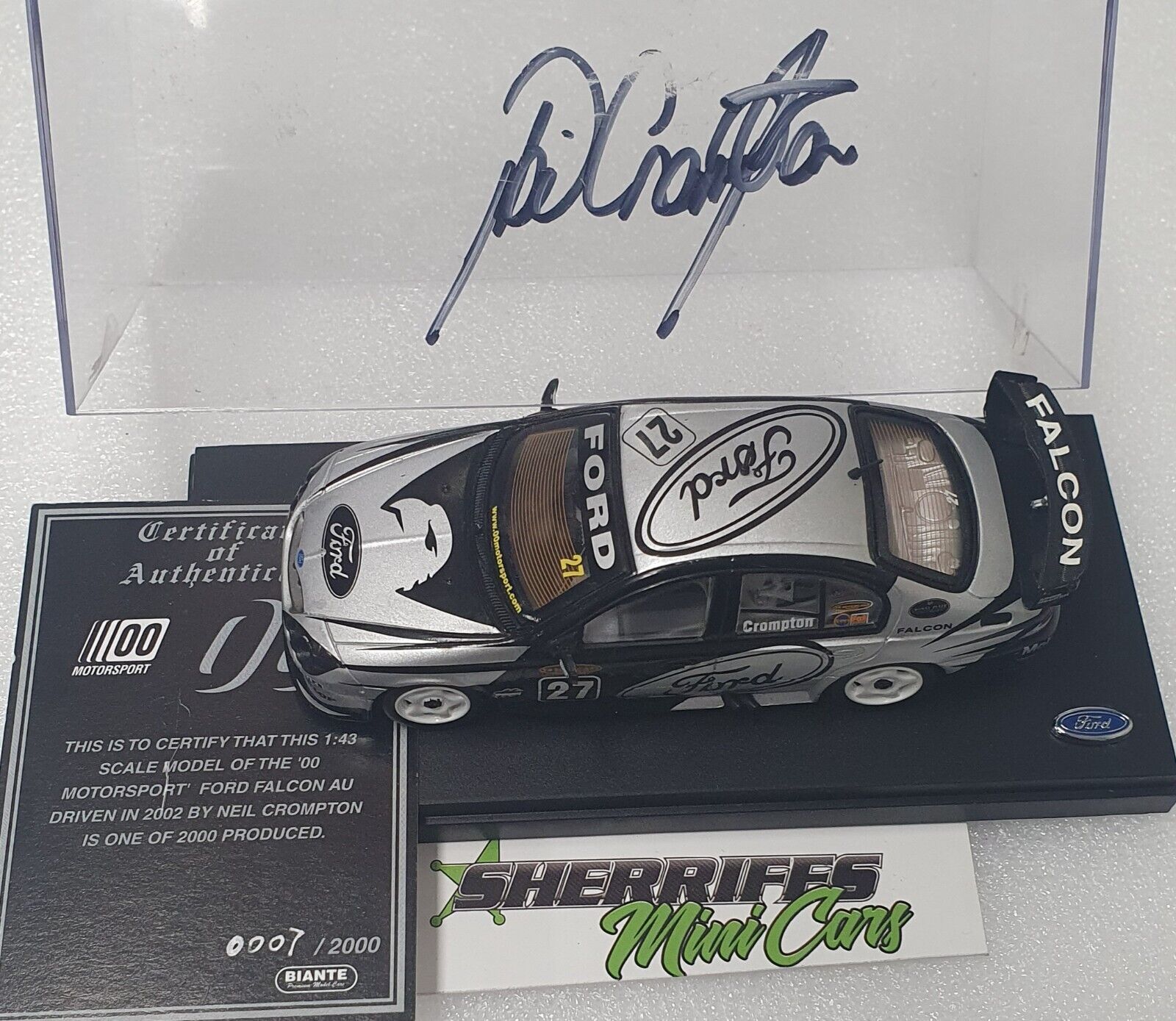 1/43 Biante 00 Motorsport Ford Falcon AU Neil Crompton (SIGNED)