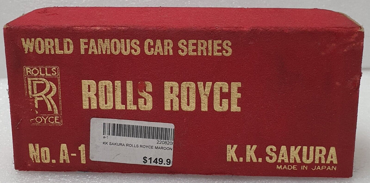 1/43 K.K. Sakura Rolls Royce Maroon