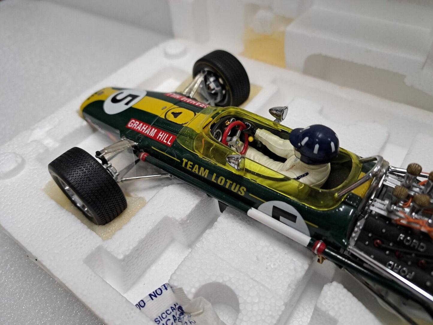 Exoto 1/18 Scale Diecast 97003 - F1 Lotus Ford Type 49 G.Hill #5 Like New