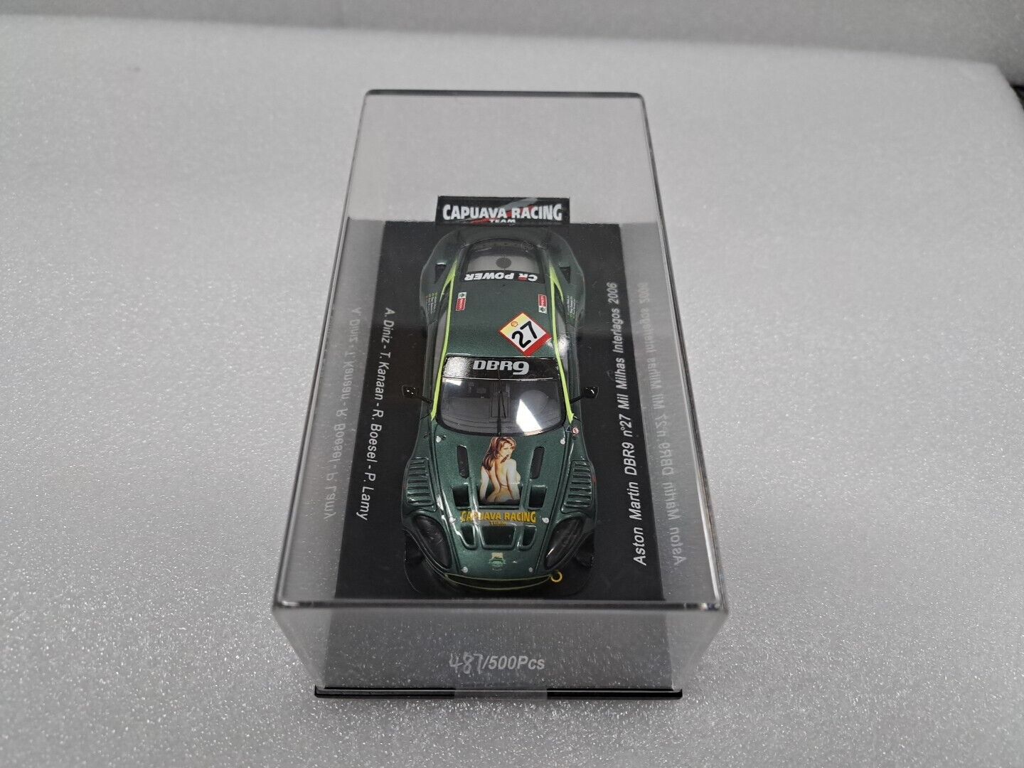 1/43 SPARK S1202 ASTON MARTIN DBR9 N.27 MIL MILHAS INTERLAGOS 2006 