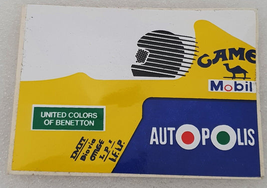 Early Benetton racing sticker