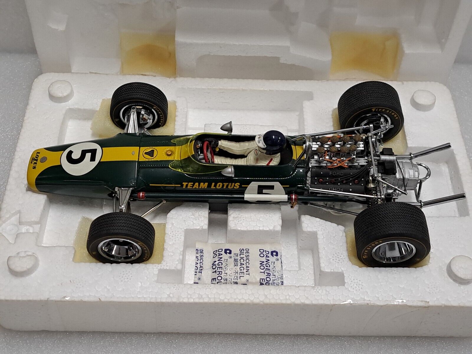 1/18 EXOTO 1967 #5 Lotus Ford 49  Dutch GP Jim Clark 97001 Like New