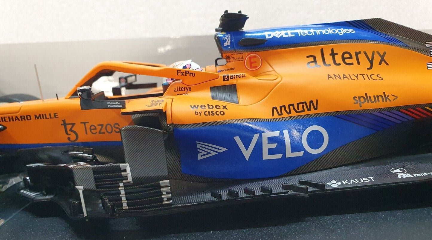 1/18 Minichamps "VELO" 2021 McLaren MCL35M Ricciardo Italian GP Win Monza 🥇