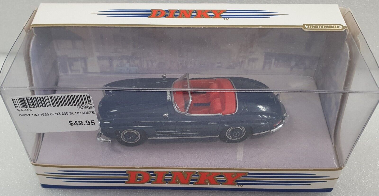 Dinky 1/43 Mercedes Benz 300SL roadster Blue