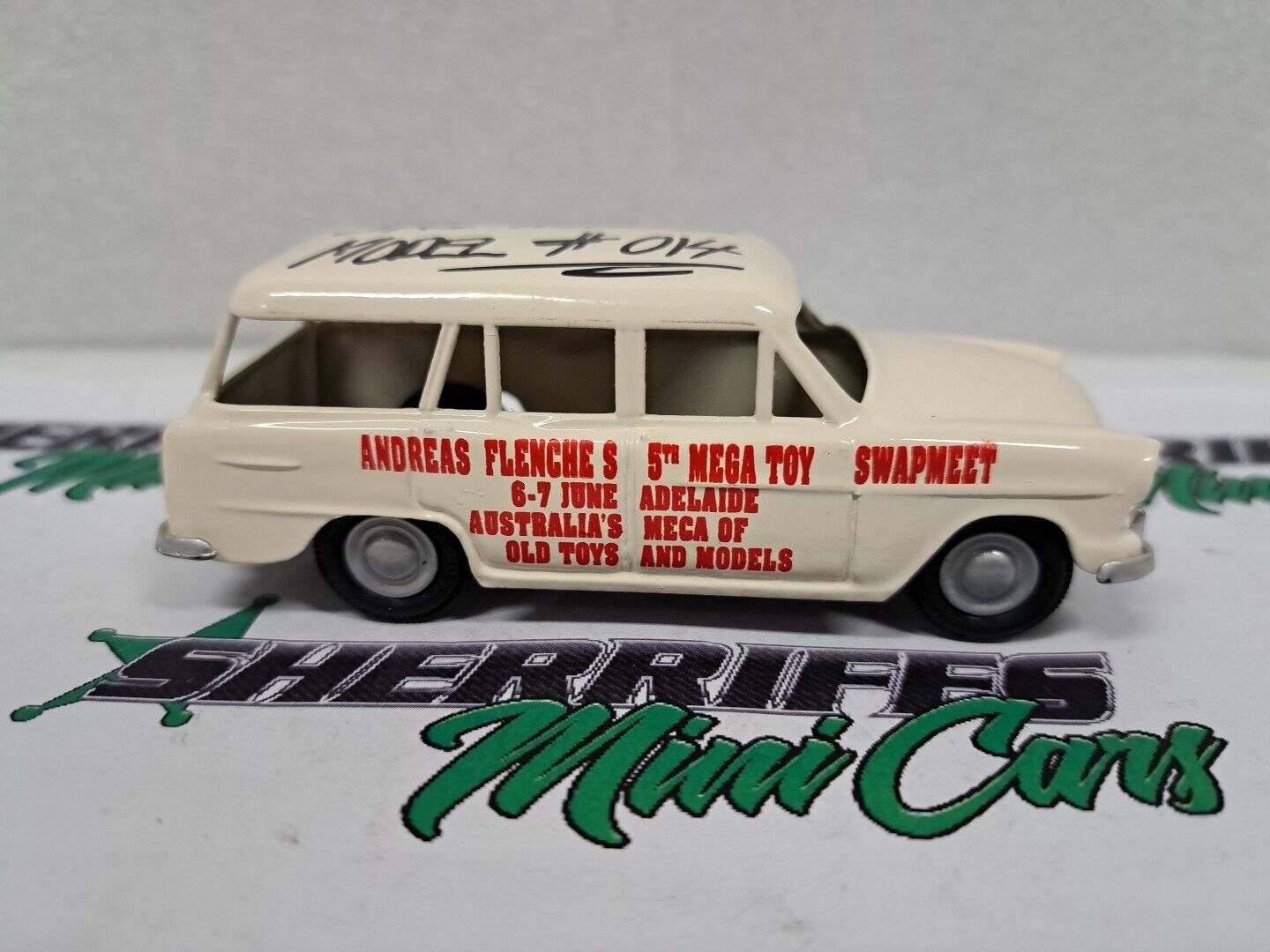 1/43 *SIGNED* MICRO MODELS MP801 'MEGA' Toy Swapmeet Cream FC Holden Wagon XJ014