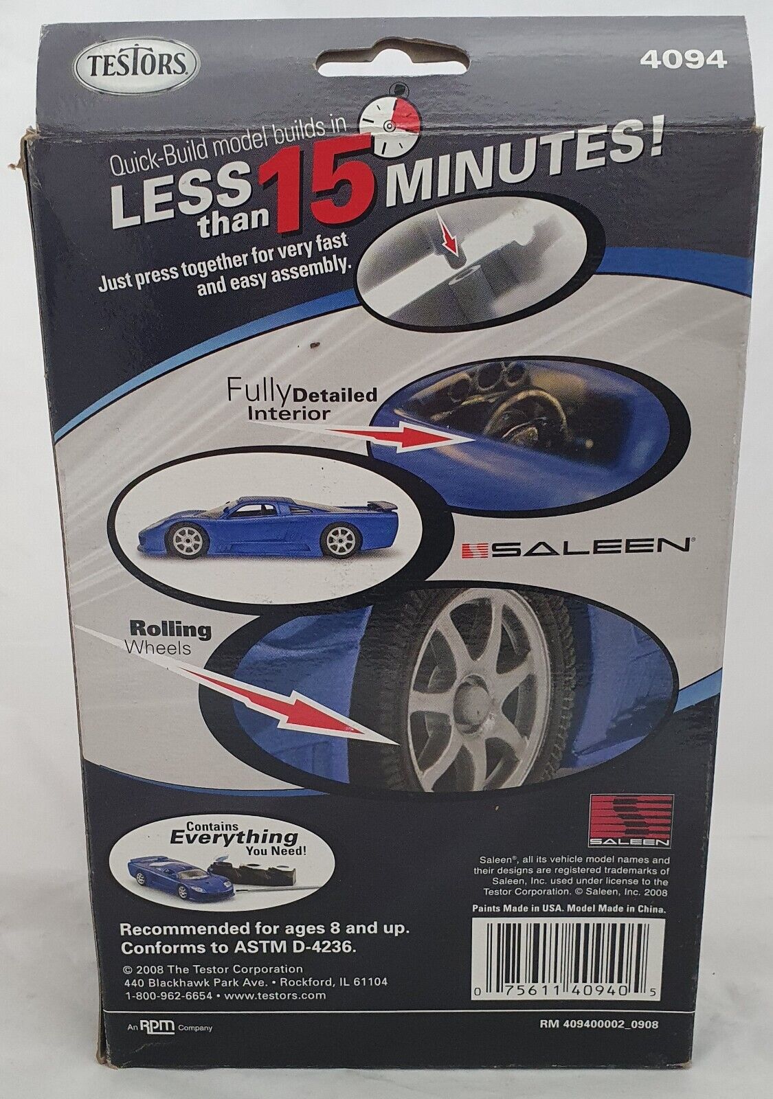 Testors Quick Build Saleen S7