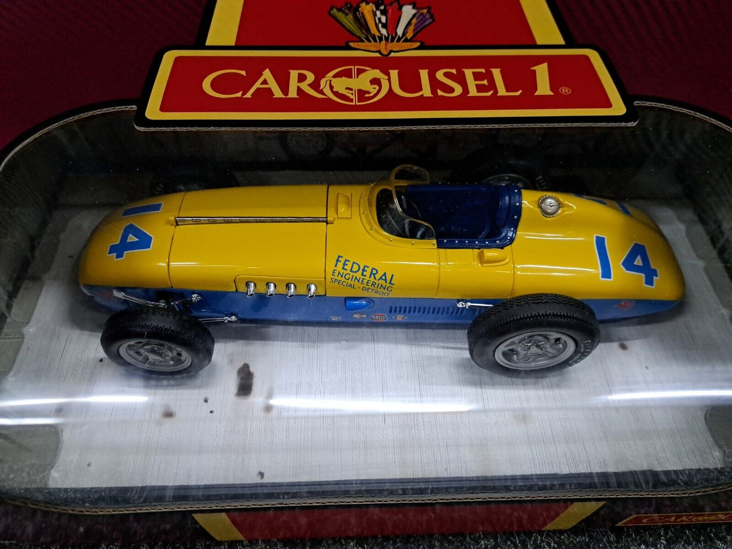 1/18 Carousel1 Kurtis Kraft Roadster 1956 Indianapolis 500 #14-Bob VEITH/Federal