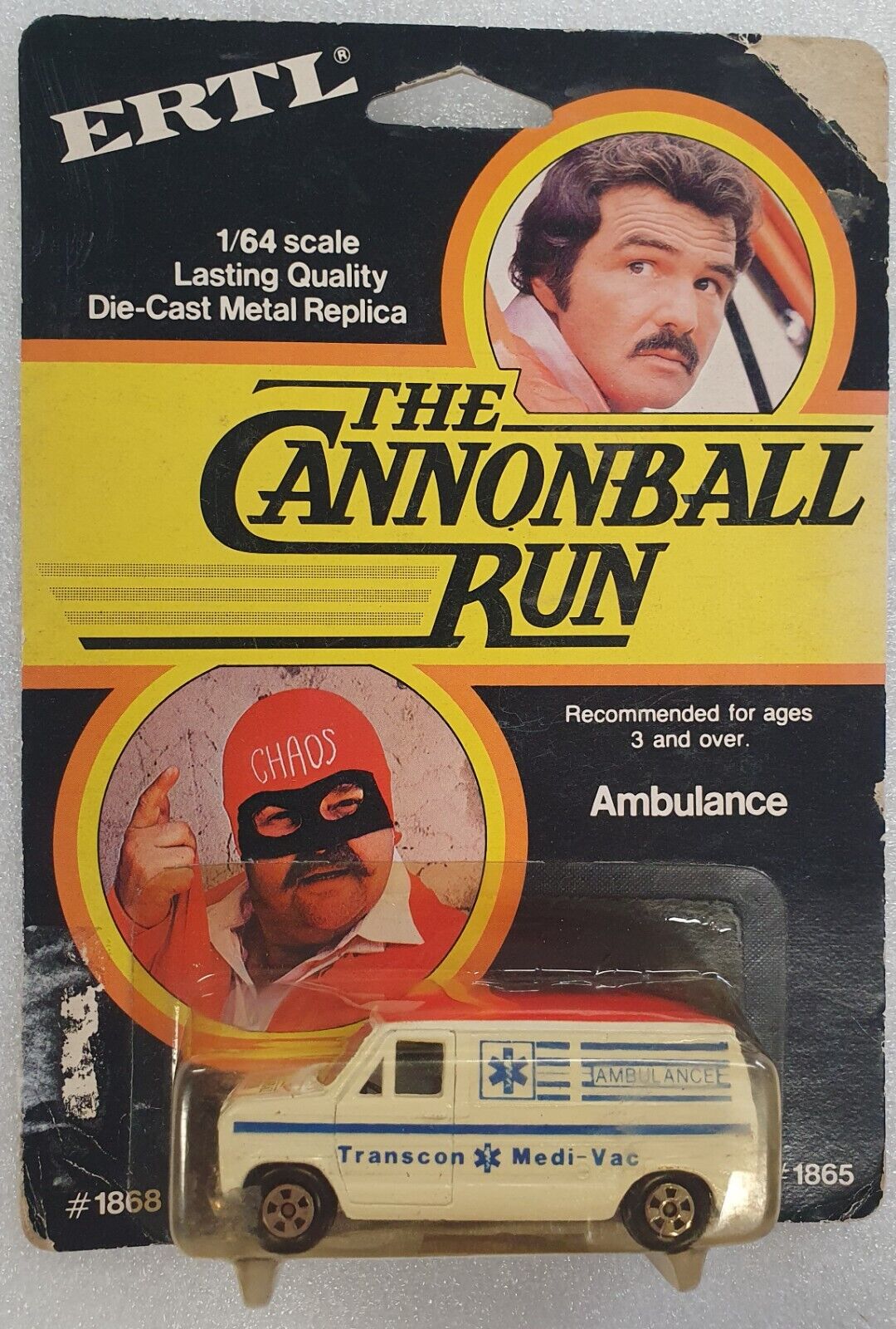 ERTL 1/64 Cannonball Run ambulance